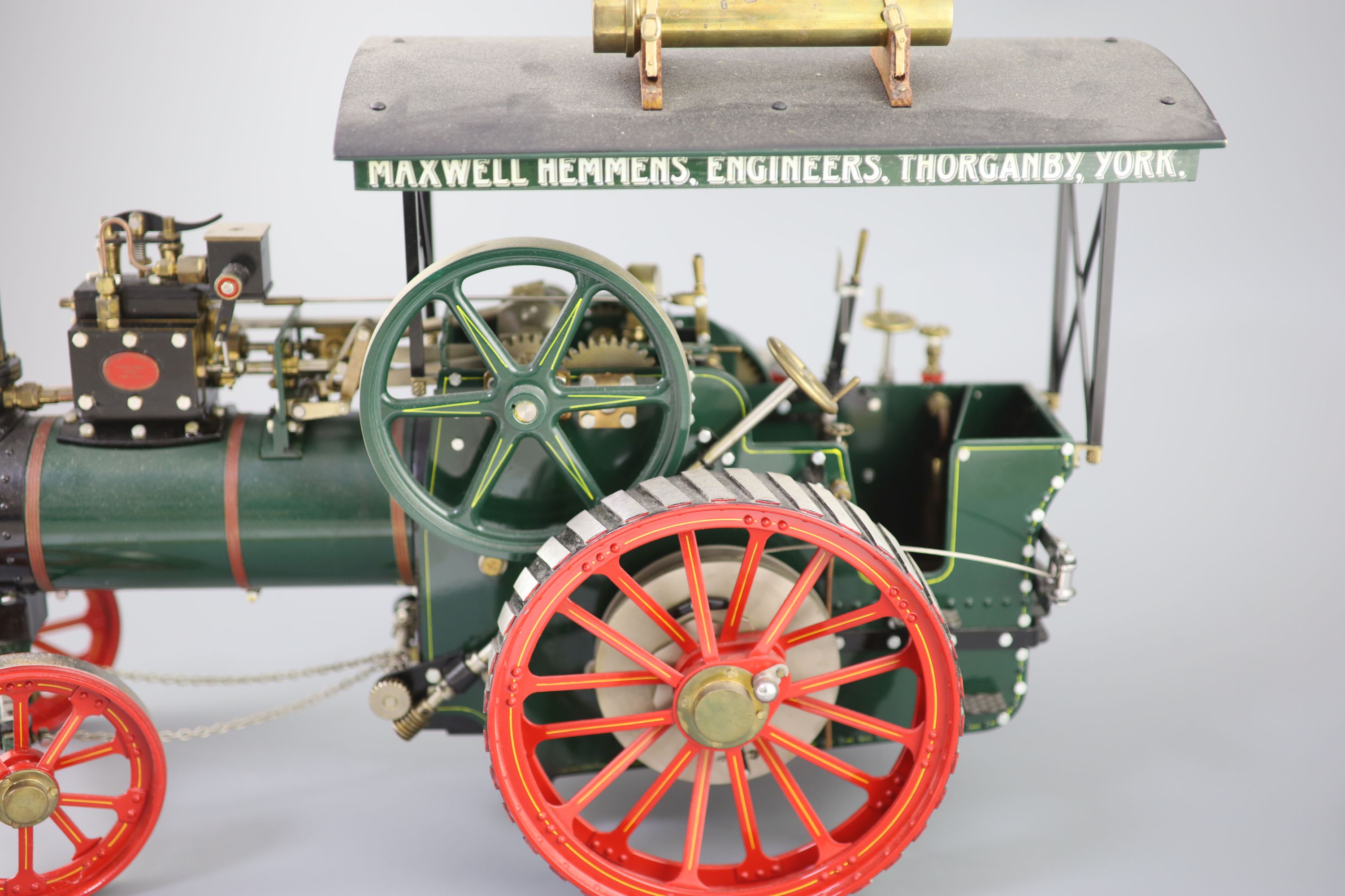 A Maxwell Hemmens Precision Steam Models agricultural traction engine,